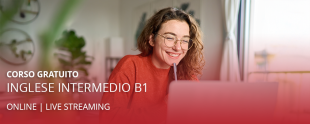 Corso di inglese B1 online in live streaming