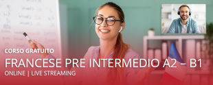Corso di francese online A2-B1 in aula virtuale