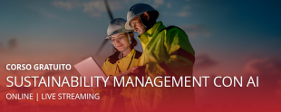 Corso Sustainability Management con AI e competenze ESG