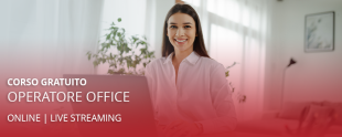 Corso Operatore Office online di 100 ore dedicato a Word, Excel, PowerPoint e competenze digitali per il lavoro d'ufficio